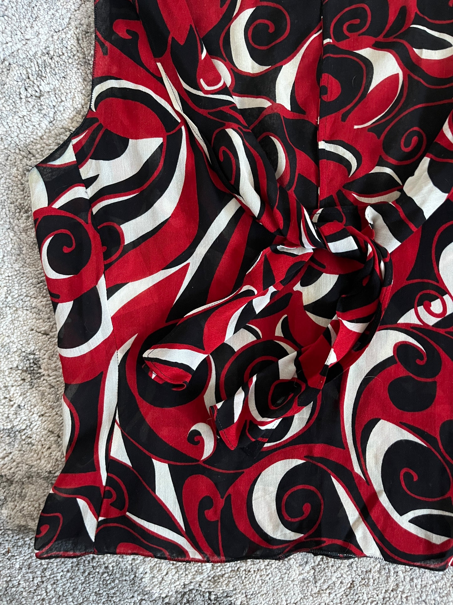 Miu Miu FW2000 viscose psychedelic top