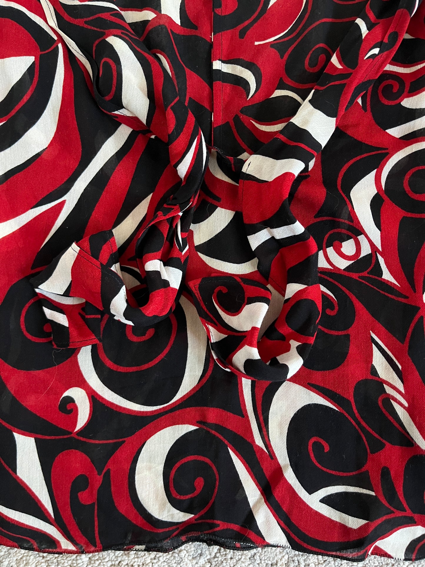 Miu Miu FW2000 viscose psychedelic top