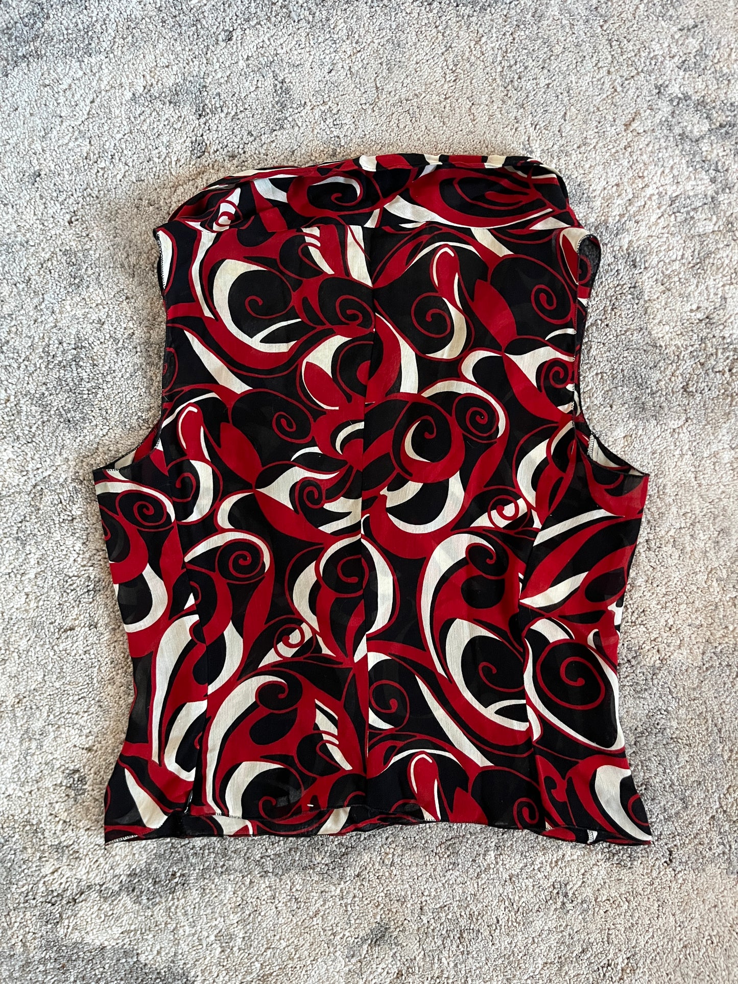 Miu Miu FW2000 viscose psychedelic top