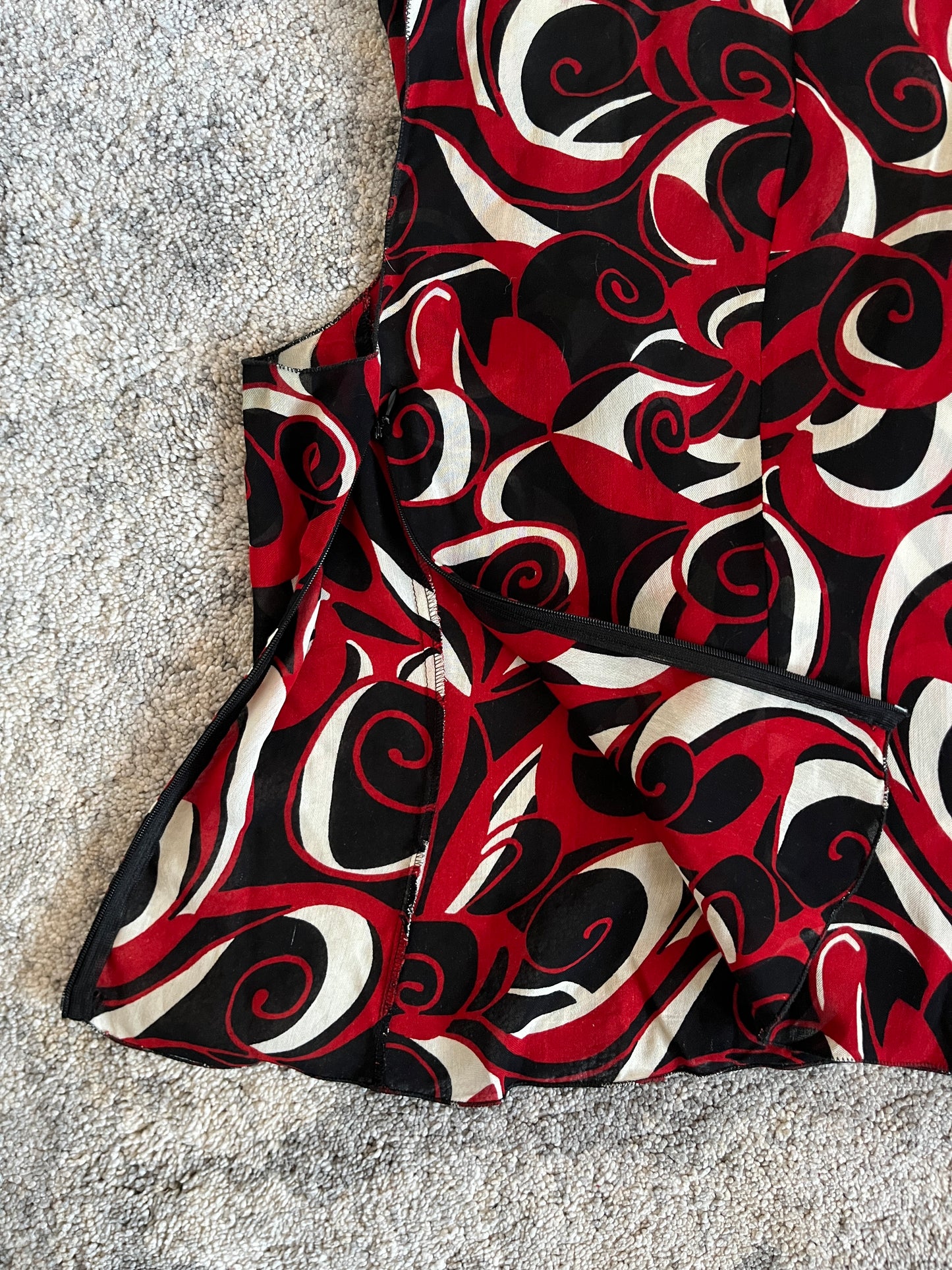 Miu Miu FW2000 viscose psychedelic top