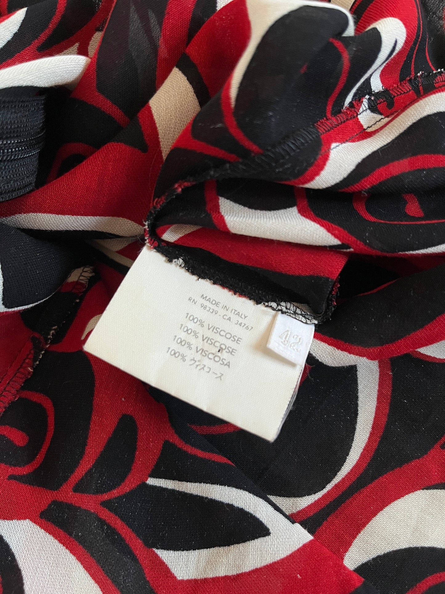 Miu Miu FW2000 viscose psychedelic top