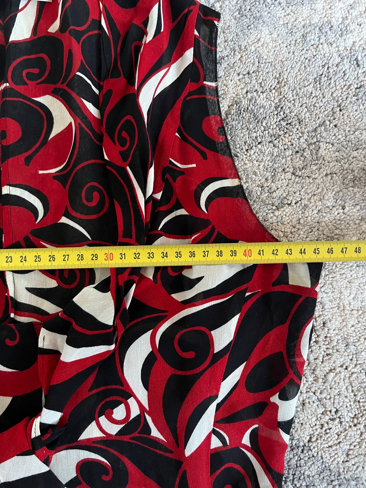 Miu Miu FW2000 viscose psychedelic top