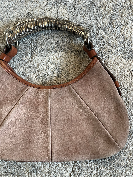 Yves Saint Laurent FW2002 suede mini mombasa