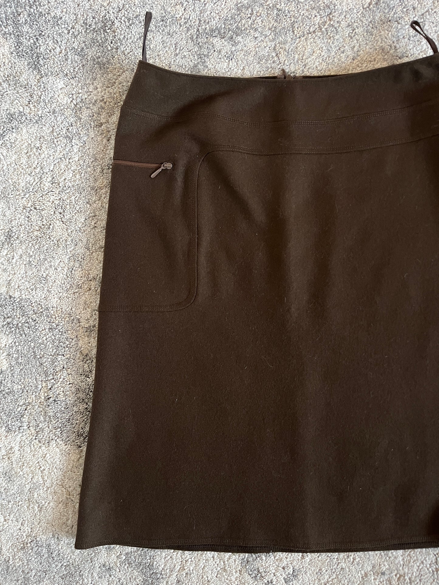 Miu Miu FW1999 light wool skirt