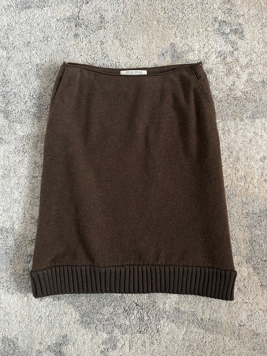 Miu Miu FW1999 wool skirt