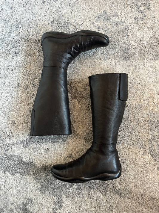 Prada 2000's leather velcro boots