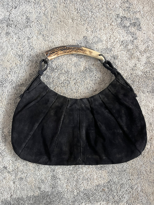Yves Saint Laurent FW2002 suede mombasa bag