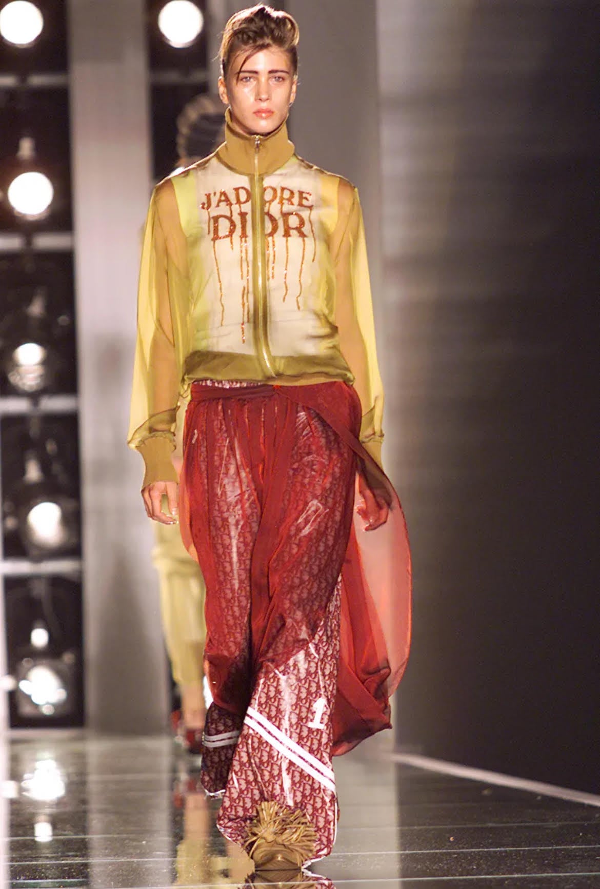 Christian Dior SS2002 monogram nylon pants