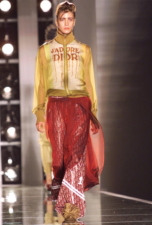 Christian Dior SS2002 monogram nylon pants