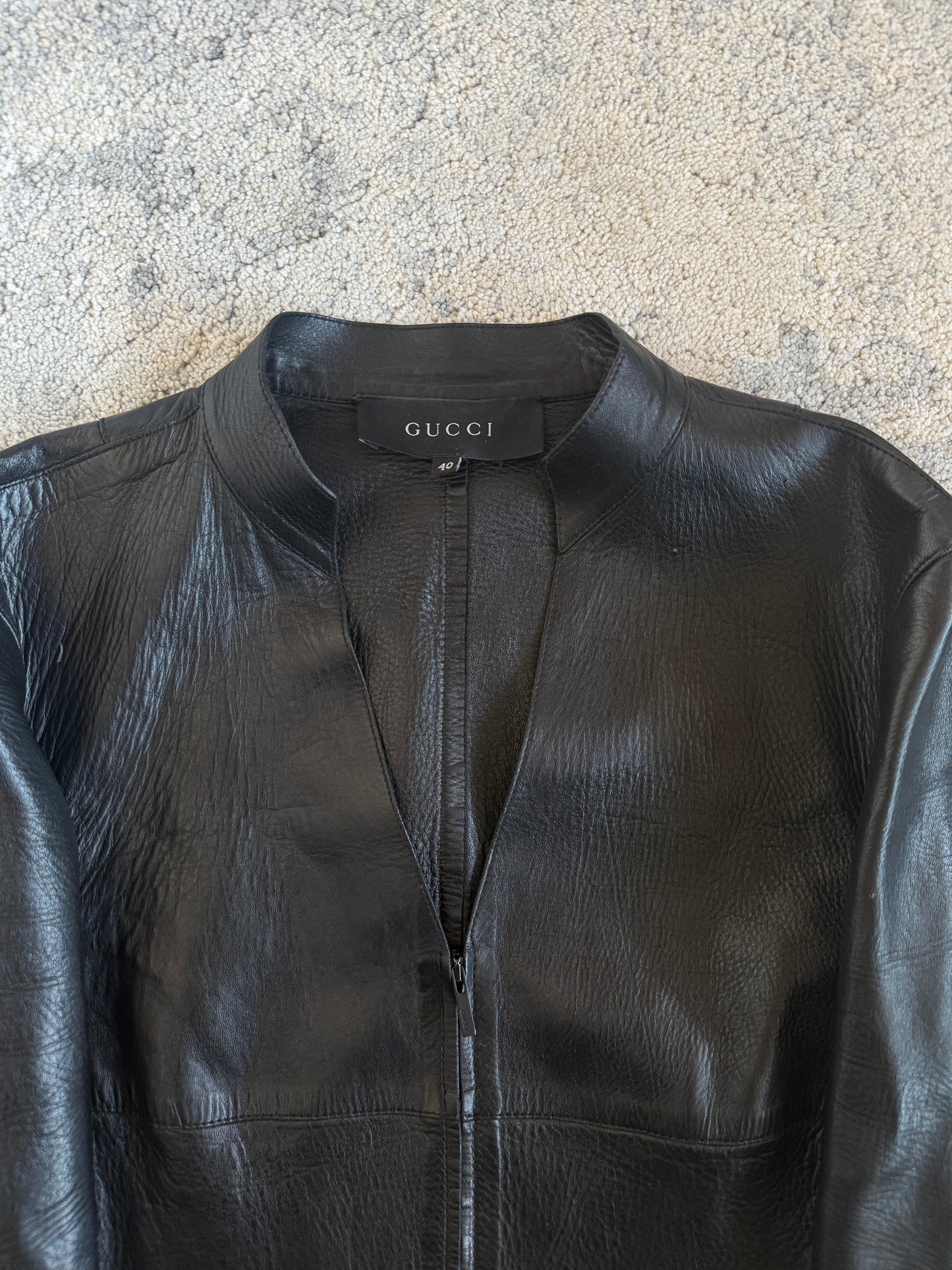 Gucci FW1997 leather jacket