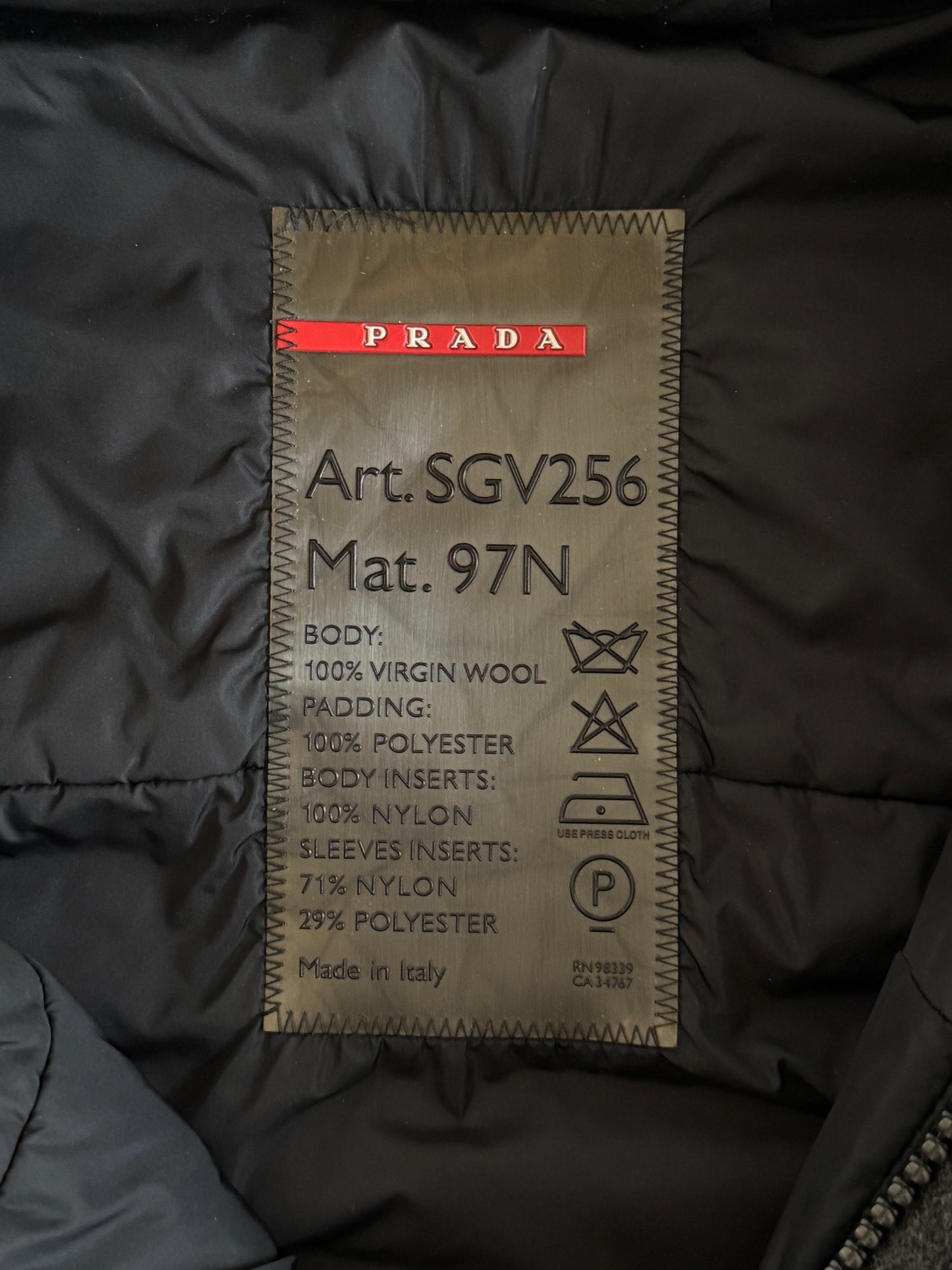 Prada 2000’s wool ski jacket