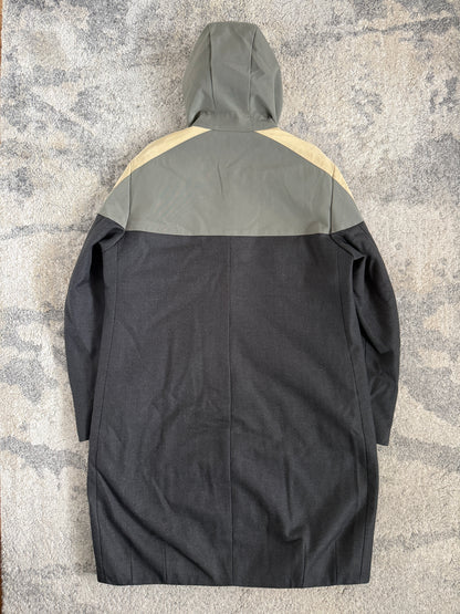 Prada FW2007 colorblock wool long coat