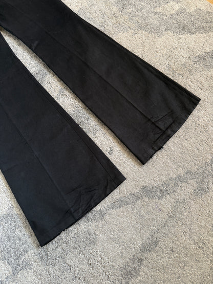 Chloé SS2001 studded waxed flared pants by Stella McCartney