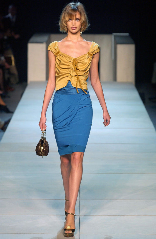 Louis Vuitton SS2004 acetate & viscose top
