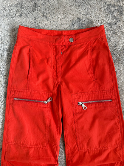 Chanel SS2002 cotton zip pants