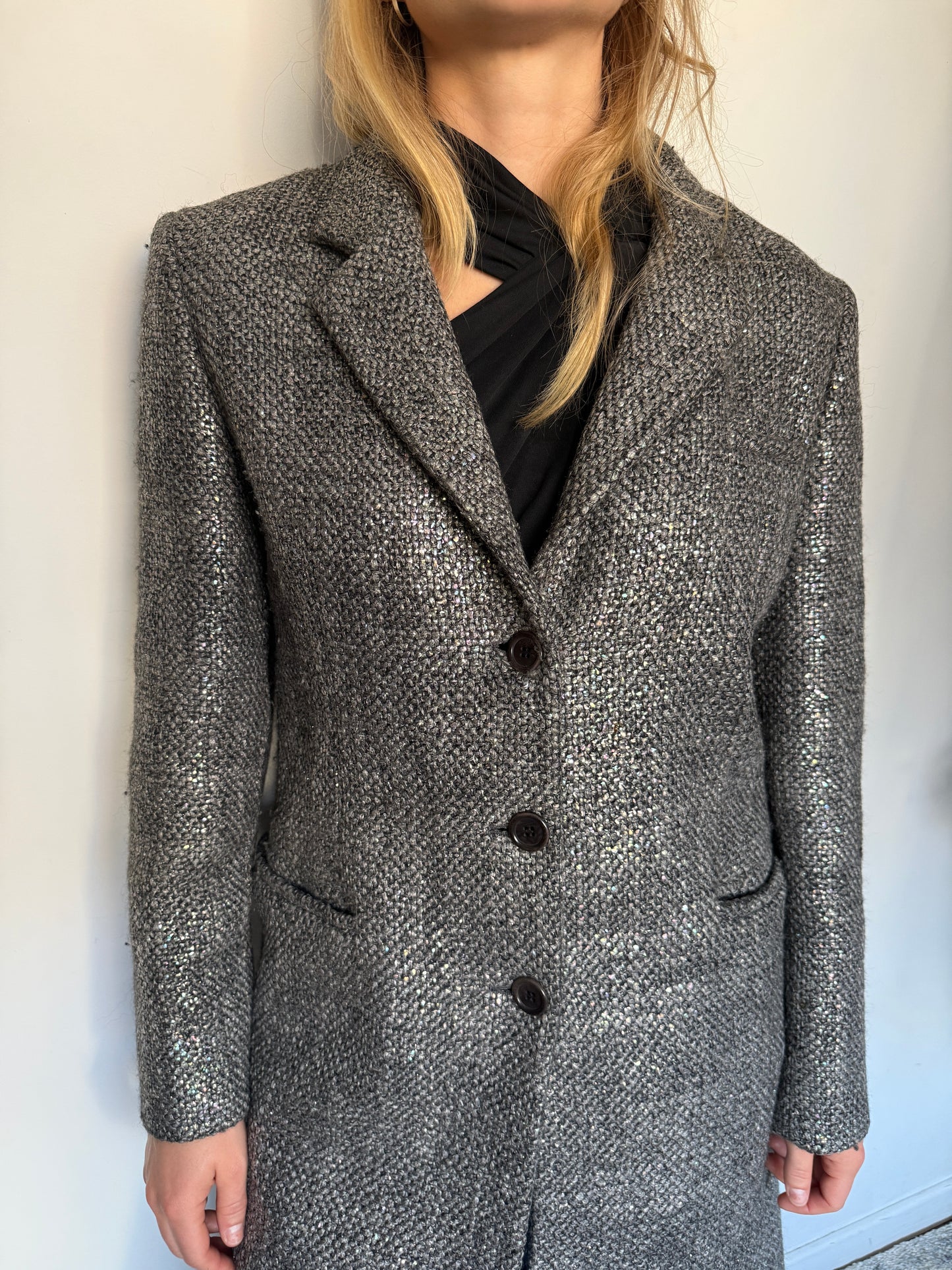 Miu Miu FW1998 wool iridescent coat