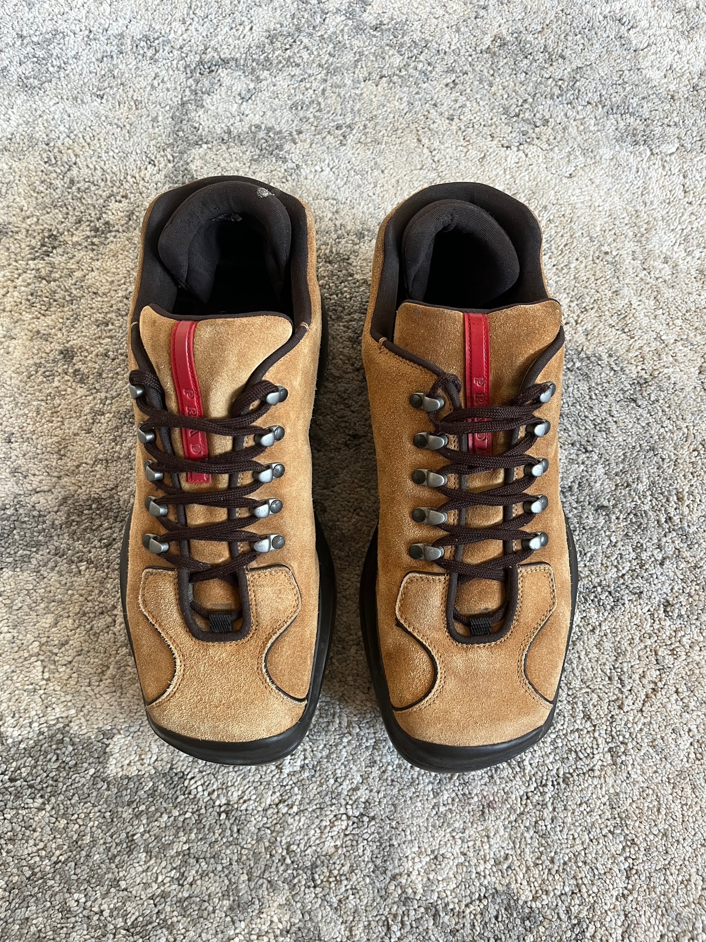 Prada FW1999 suede hiking shoes