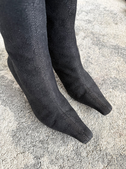 Gucci 2000’s monogram heels boots