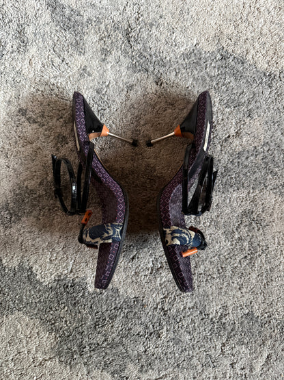Prada SS2003 silk heels