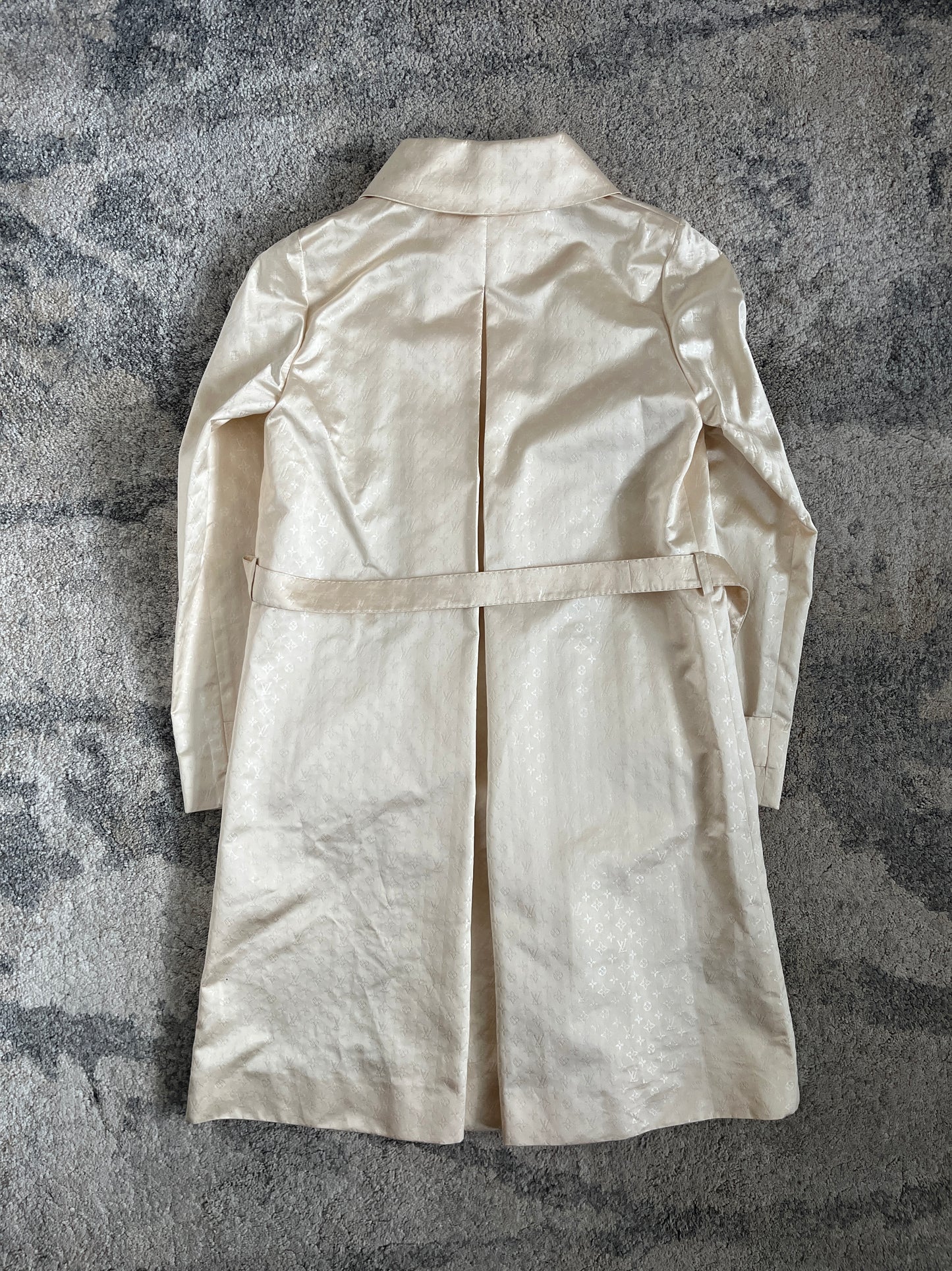 Louis Vuitton 2000’s silk monogram long coat