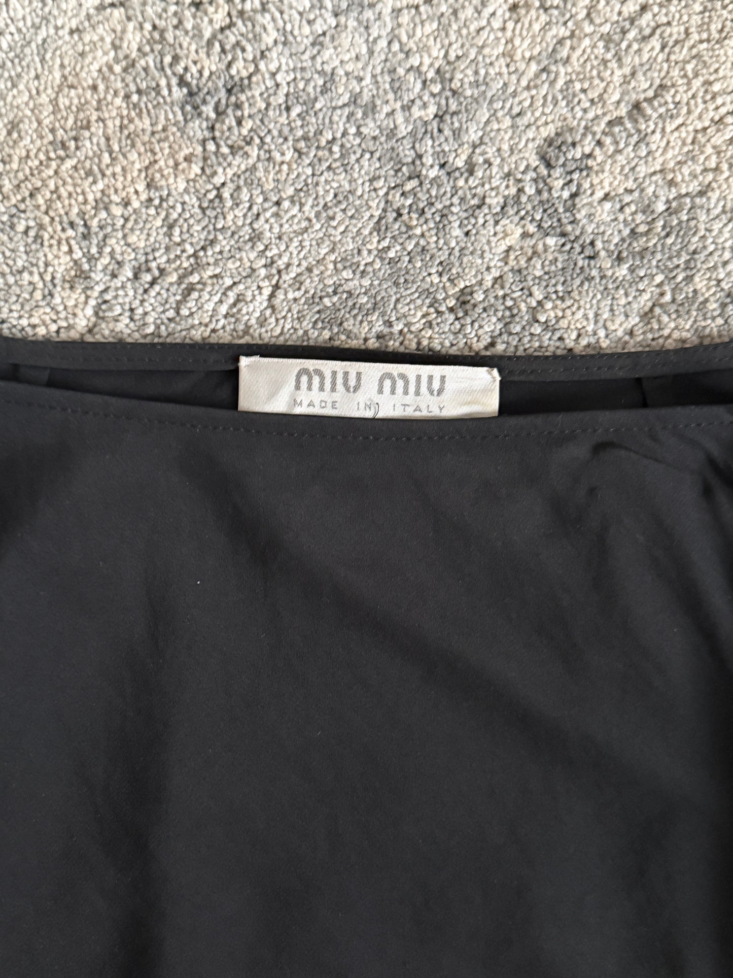 Miu Miu SS2000 polyester skirt