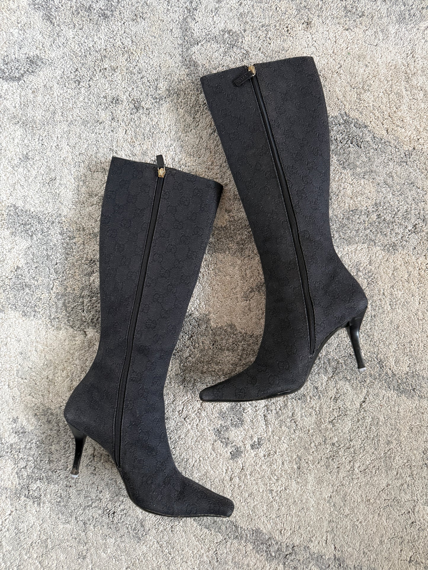 Gucci 2000’s monogram heels boots