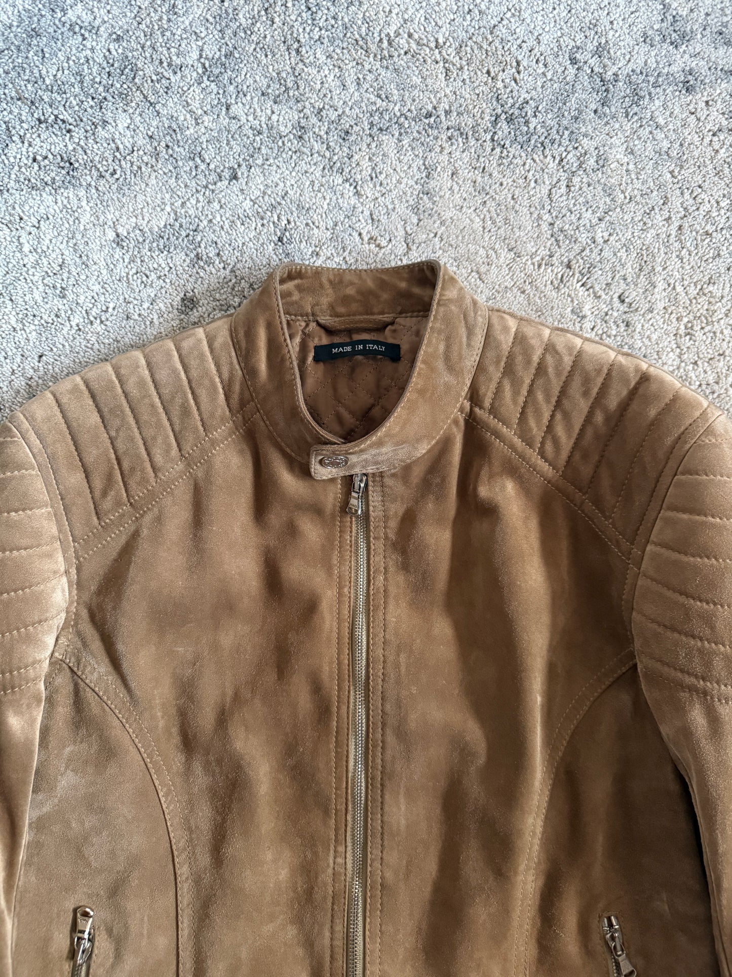 Gucci 2000’s motorcycle suede jacket