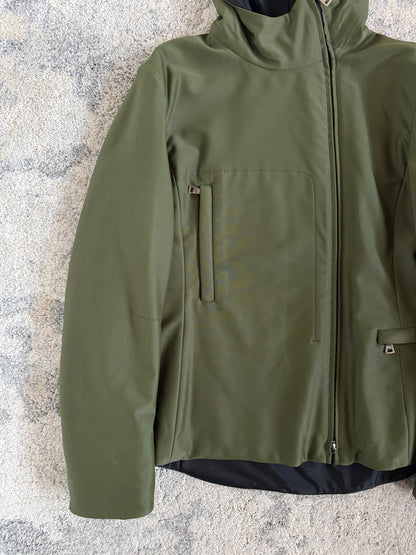 Prada 1999 nylon asymetrical zip jacket