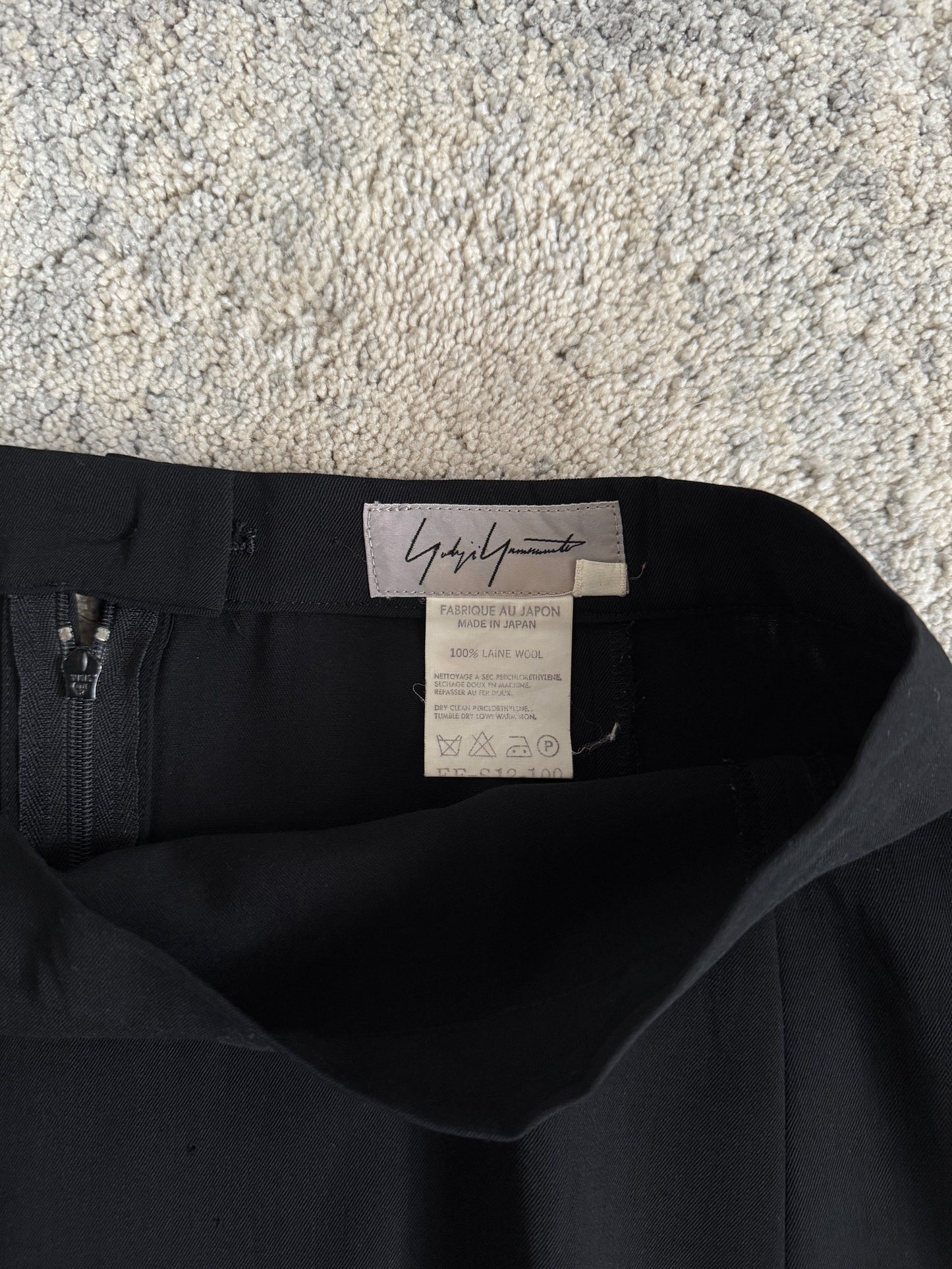 Yohji Yamamoto 1990’s wool long skirt