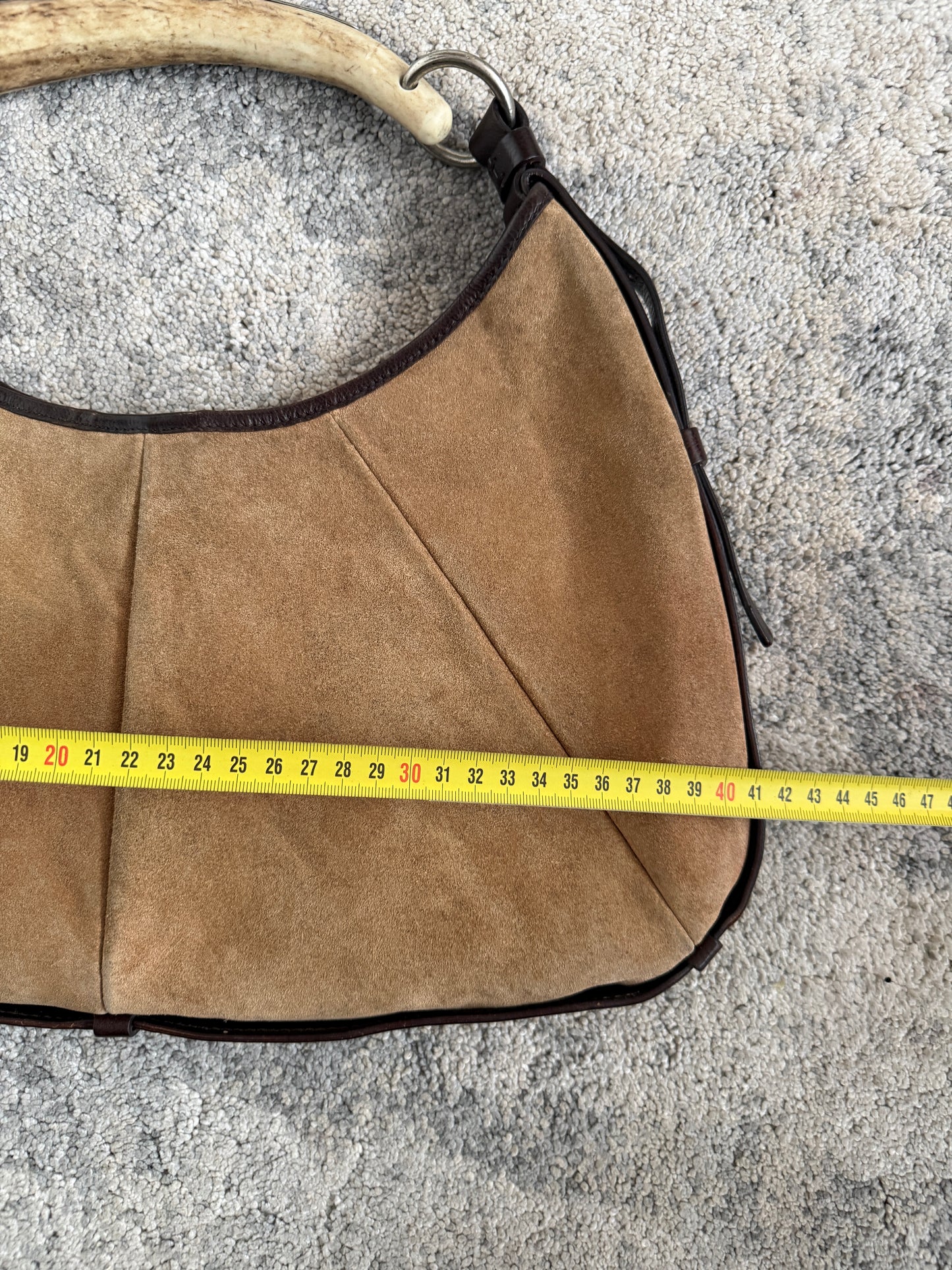 Yves Saint Laurent FW2002 suede Mombasa bag