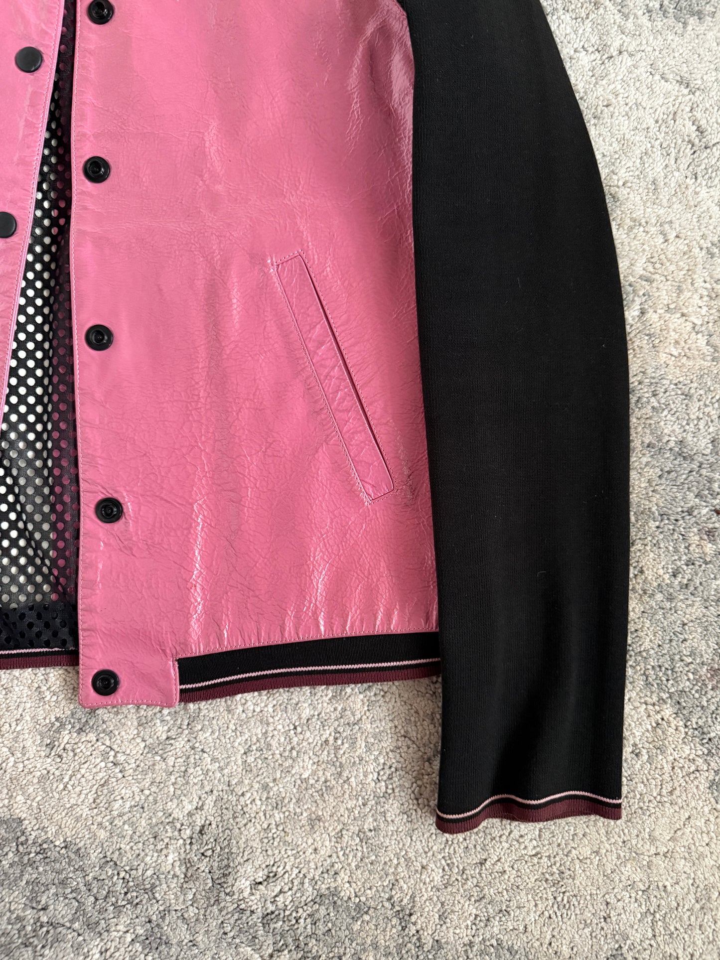 Miu Miu SS2000 patent leather jacket
