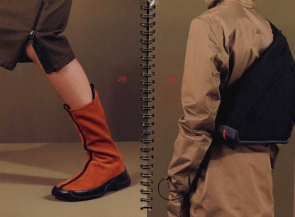Prada FW1999 wool chest rig backpack