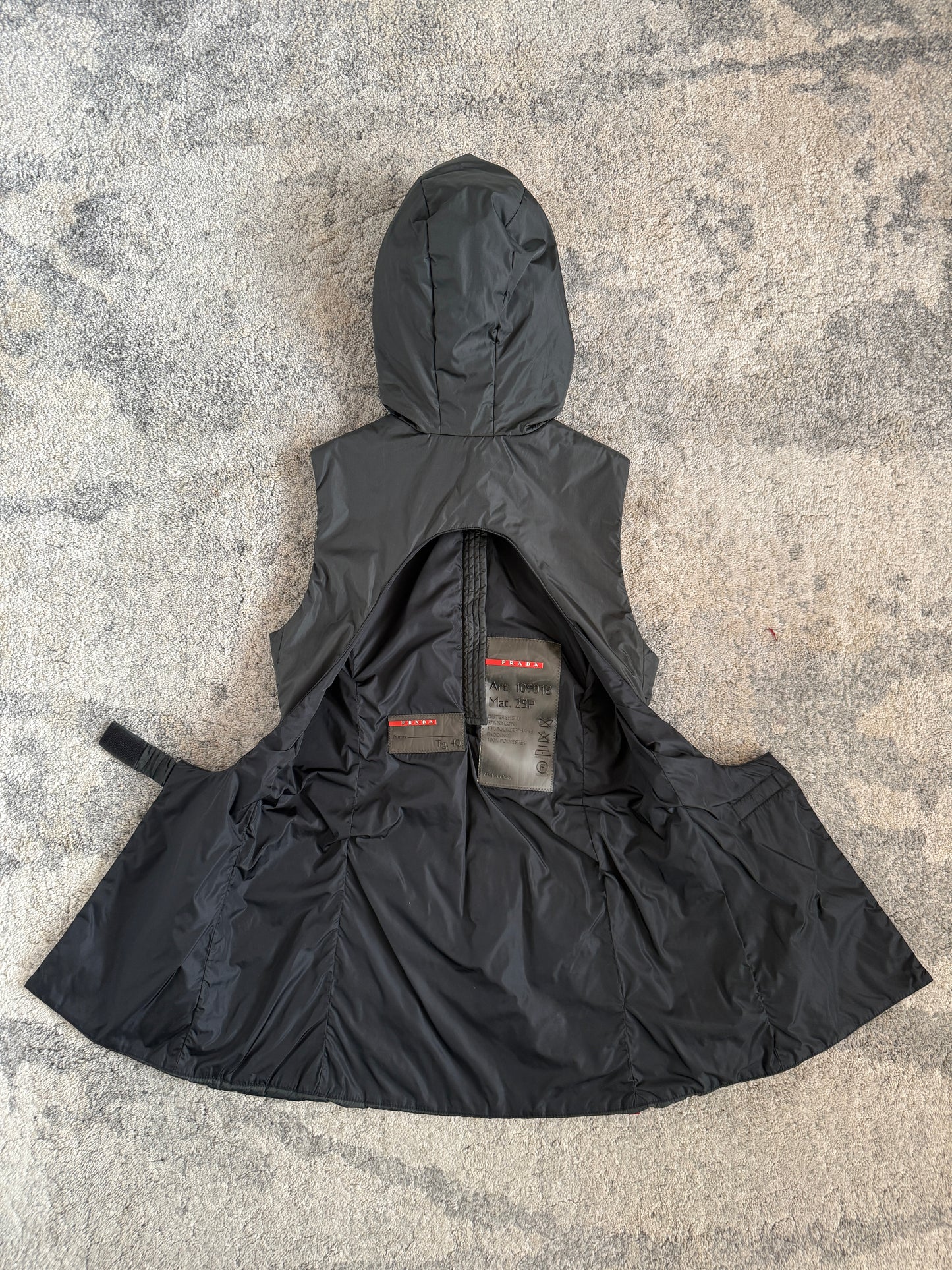 Prada FW1999 padded nylon vest/dress