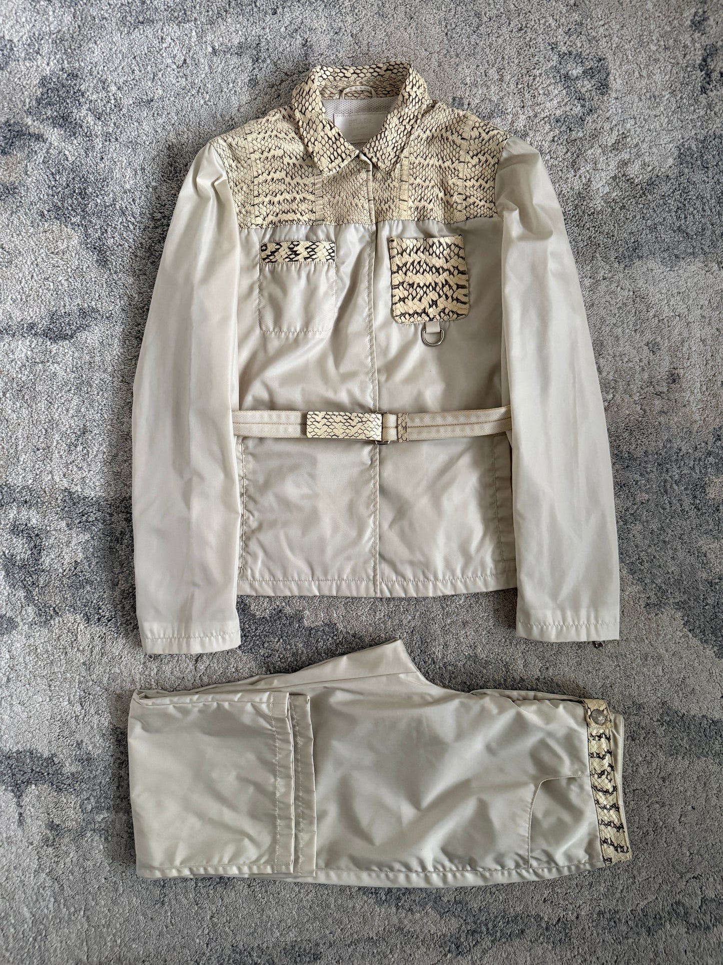 Prada 1990’s python leather & nylon set