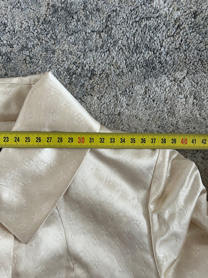 Louis Vuitton 2000’s silk monogram long coat
