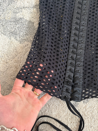 Dolce & Gabbana 2003 mesh laces top