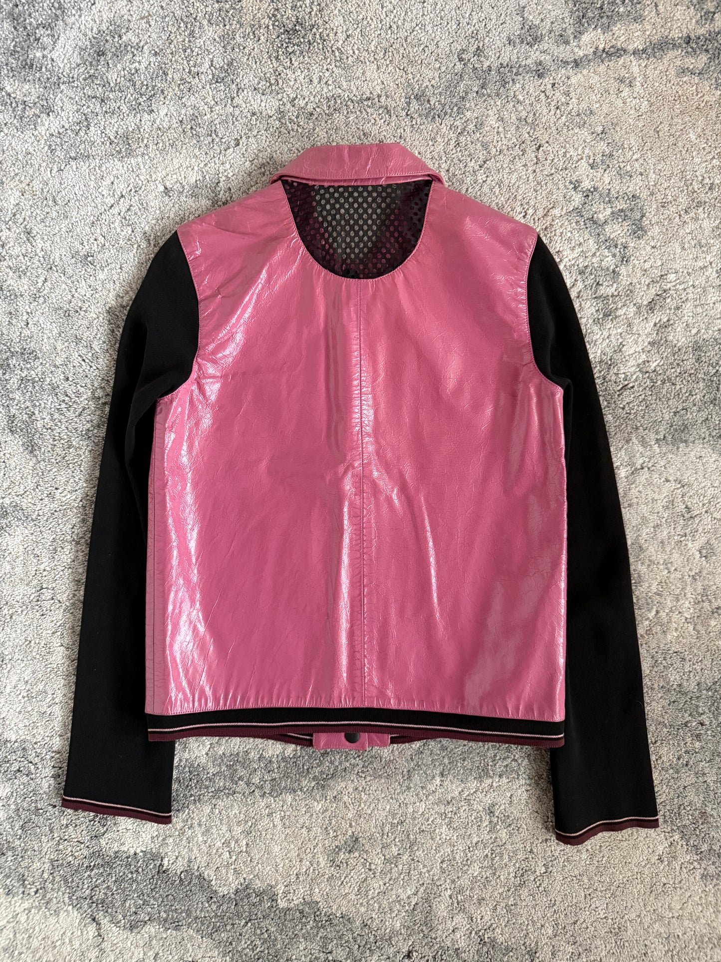 Miu Miu SS2000 patent leather jacket