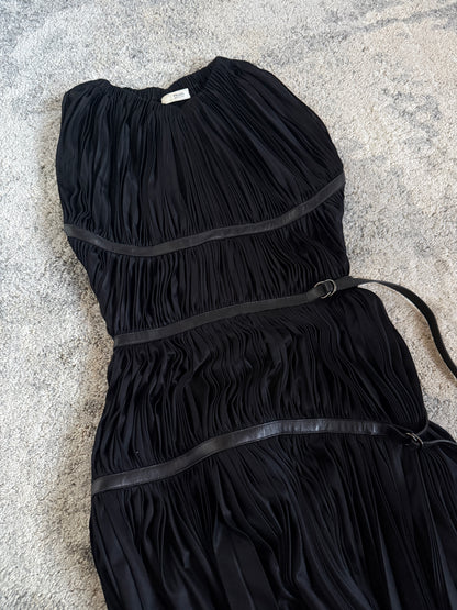 Prada FW2002 silk pleated dress