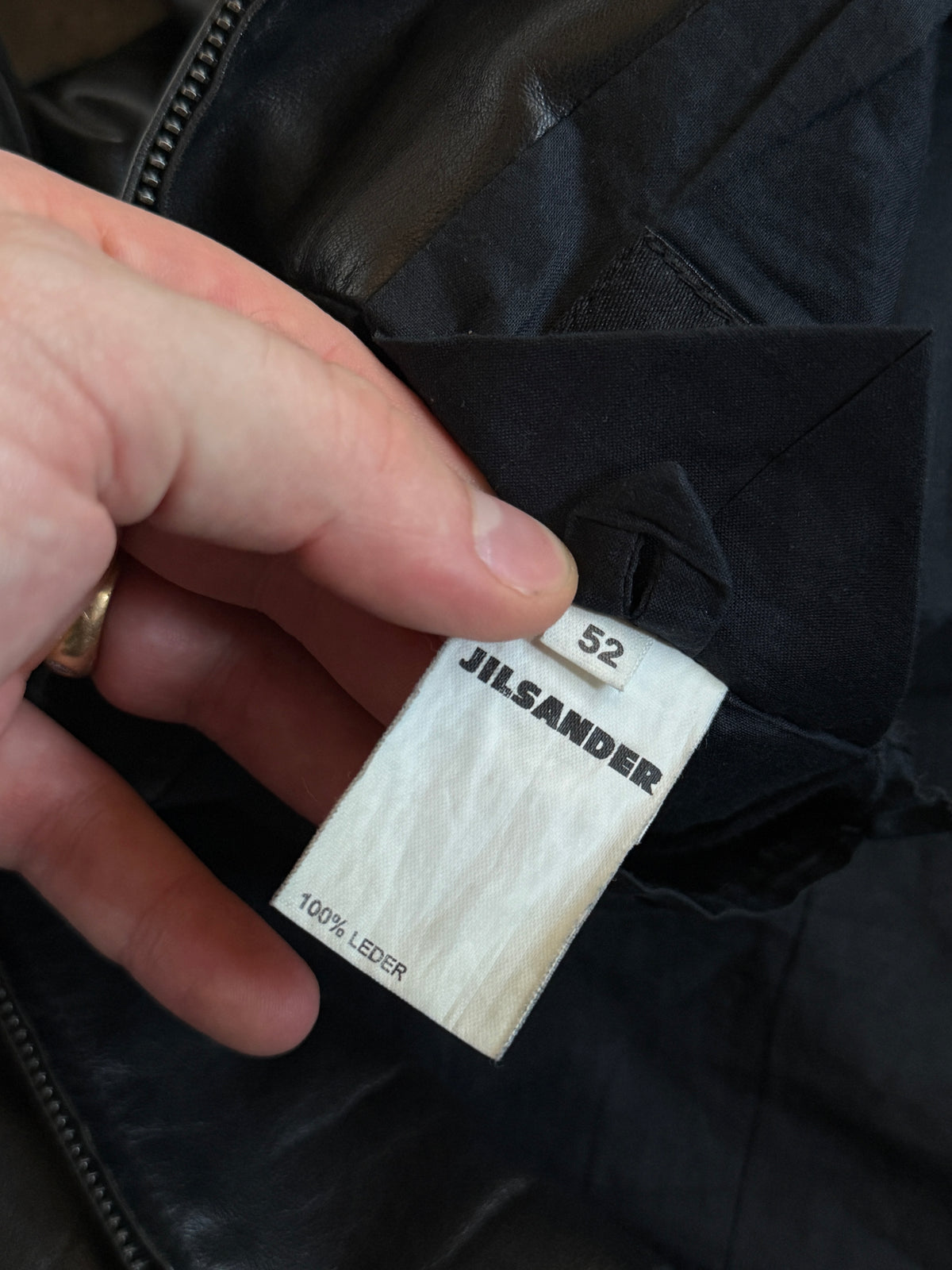 Jil Sander 2000’s leather jacket