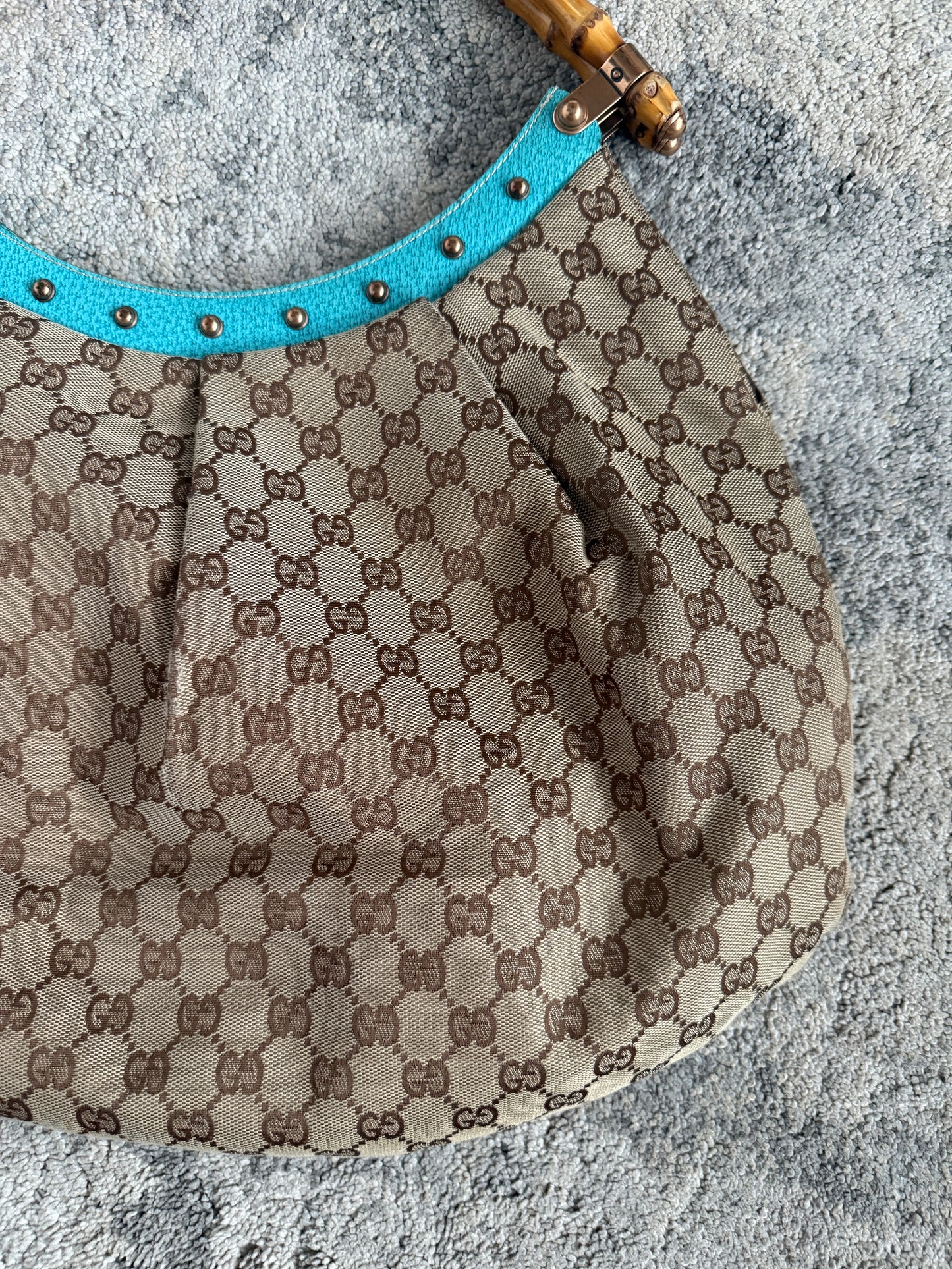Gucci 2000’s monogram with bamboo handle