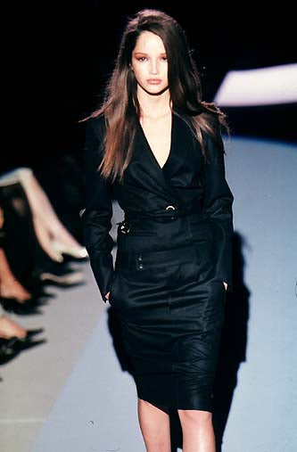 Gucci FW1998 wool mini skirt by Tom Ford
