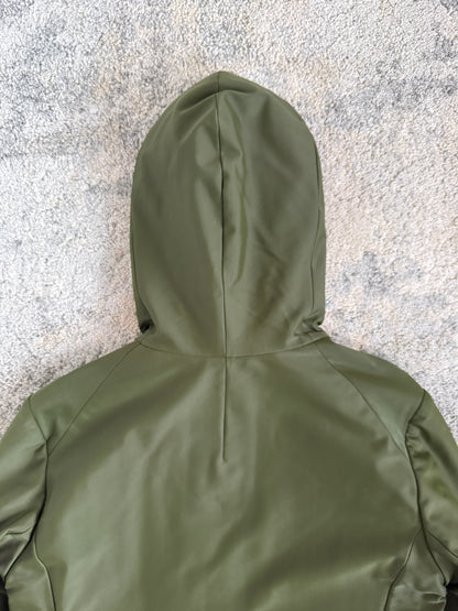 Prada 1999 nylon asymetrical zip jacket