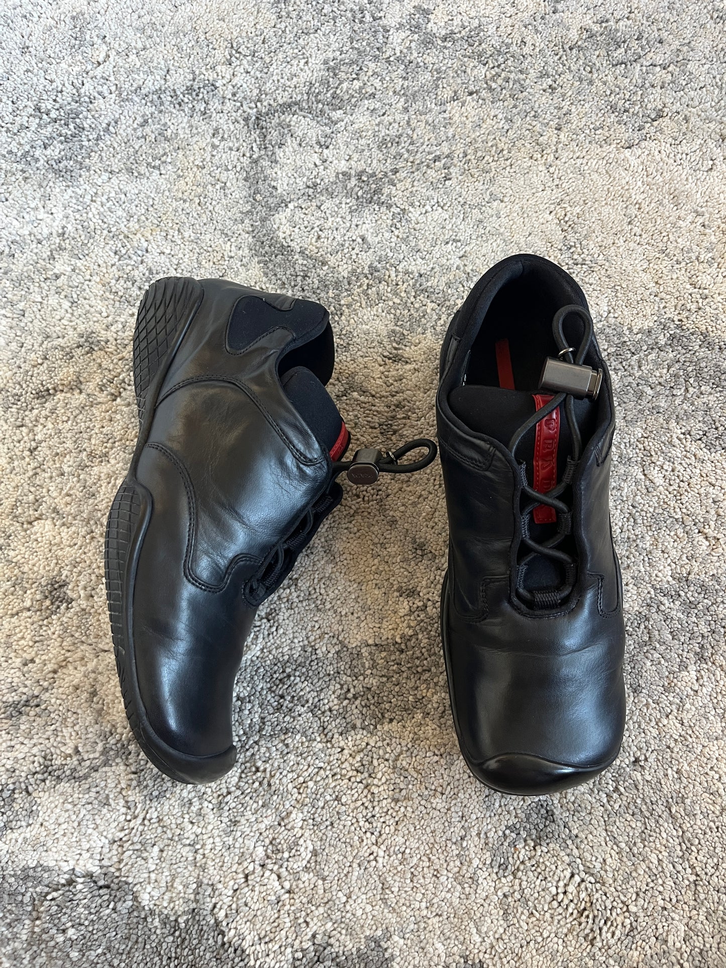Prada 1999 leather & neoprene trainers