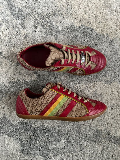 Christian Dior 2004 rasta monogram trainers
