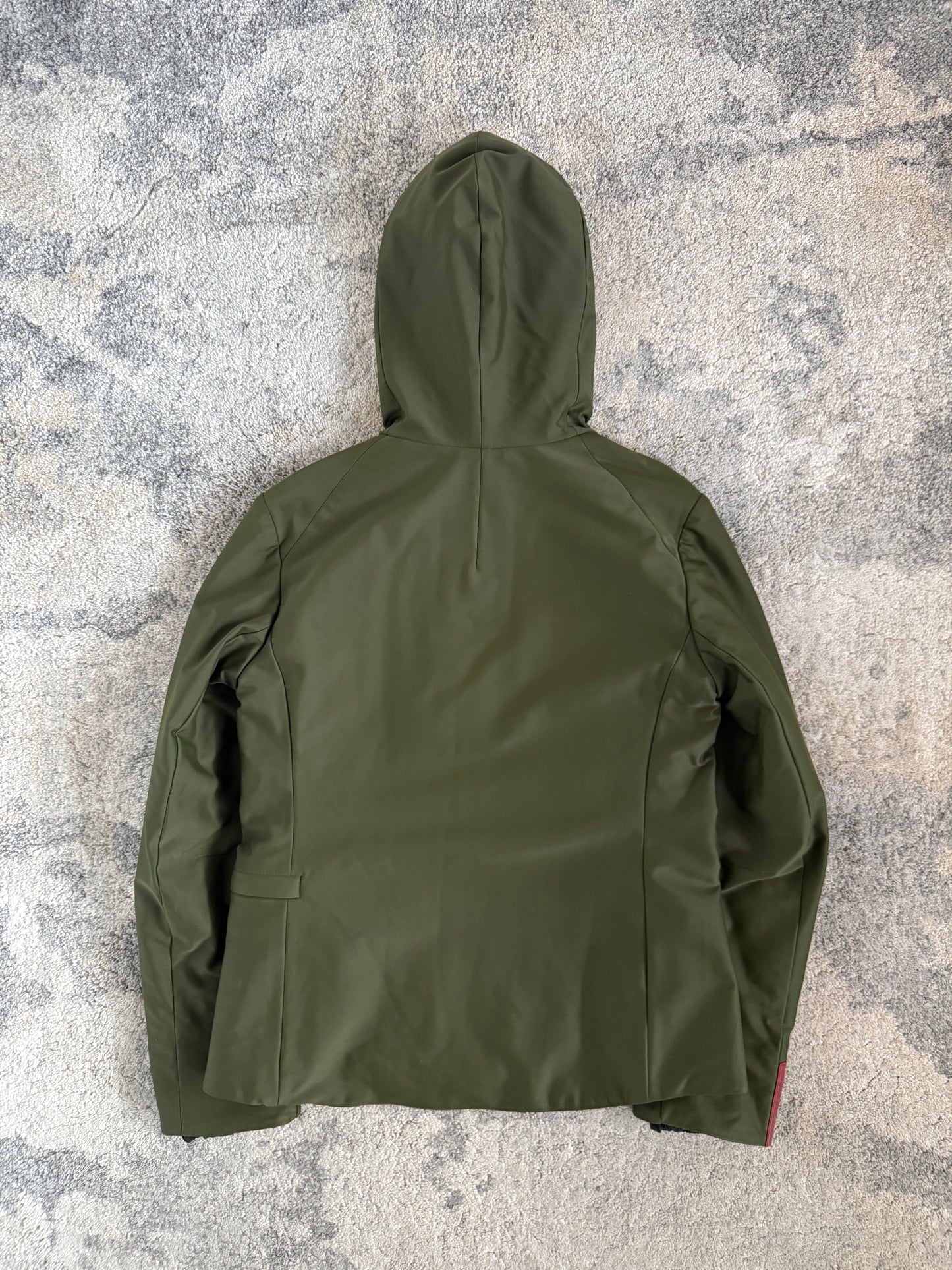 Prada 1999 nylon asymetrical zip jacket