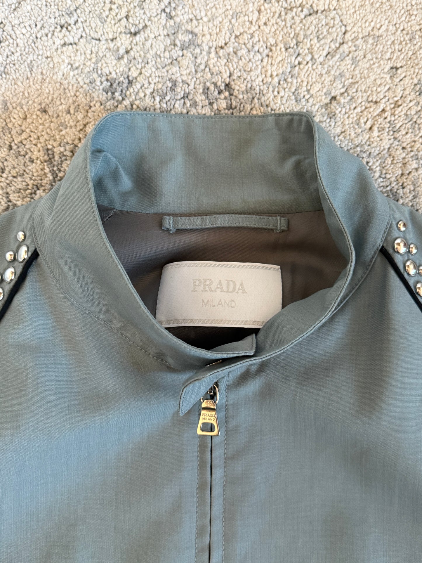 Prada SS2012 wool studded jacket