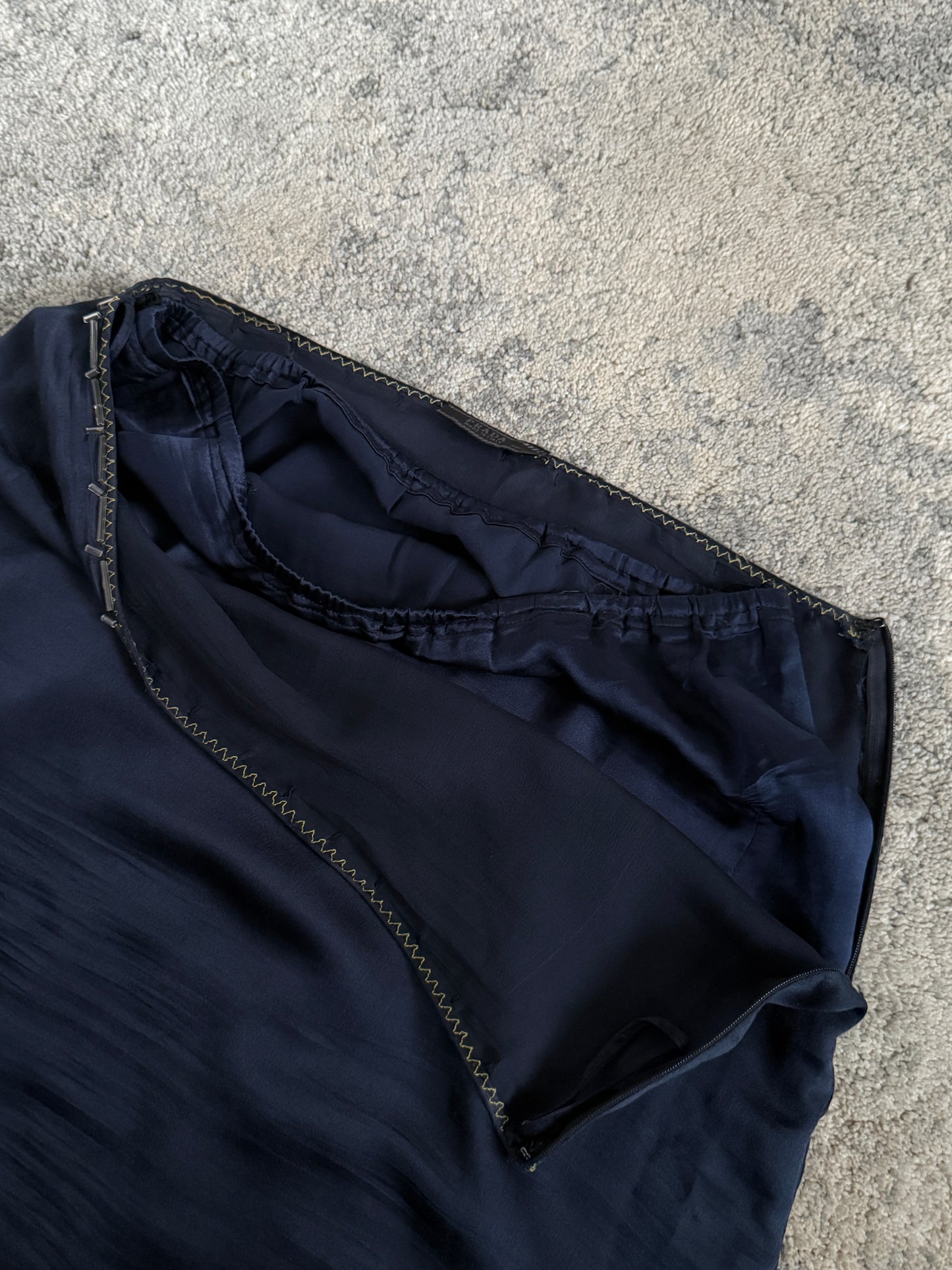 Prada SS1997 silk skirt