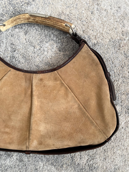 Yves Saint Laurent FW2002 suede Mombasa bag