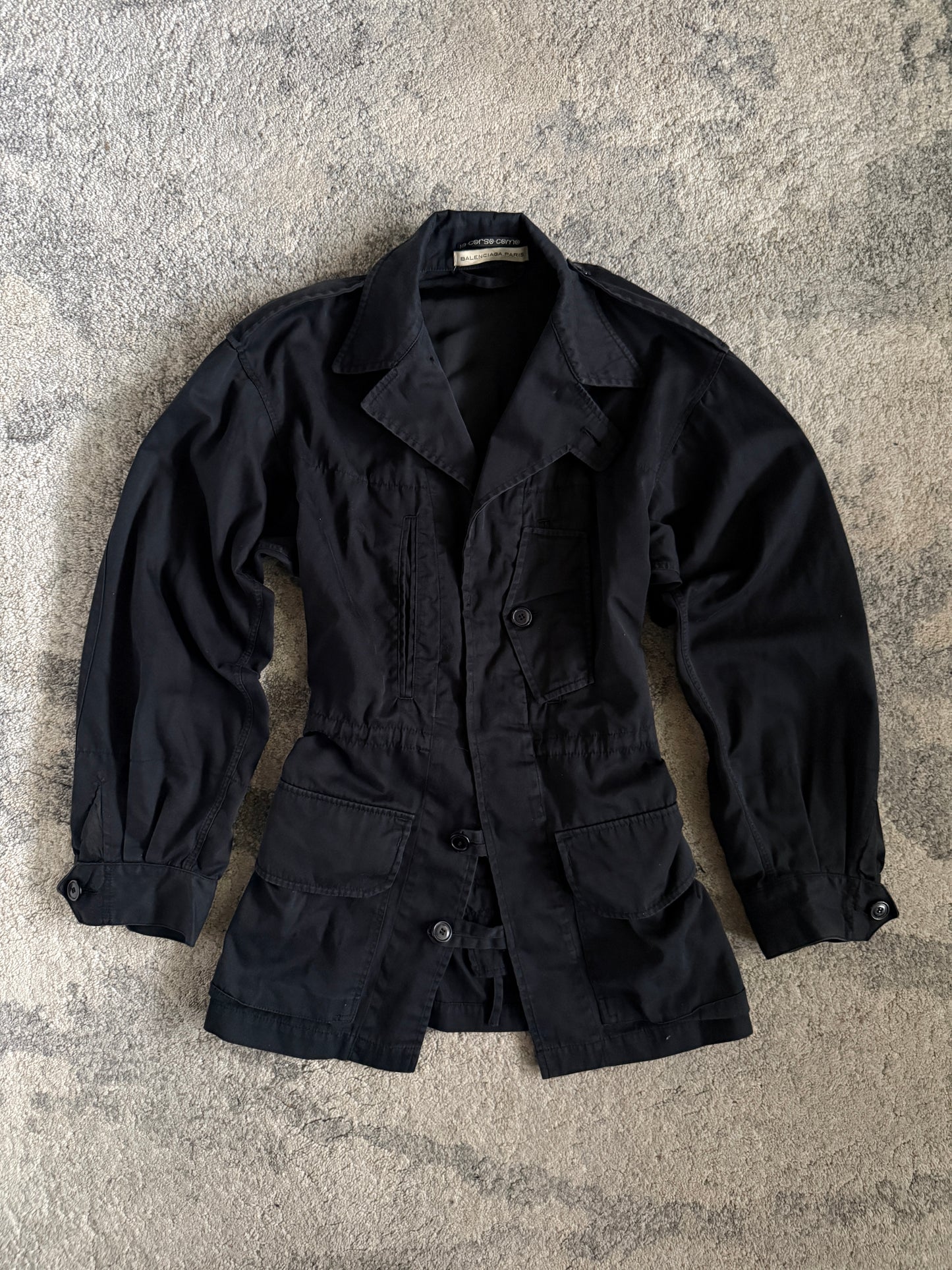 Balenciage 10 Corso Como 2000’s military tailored jacket