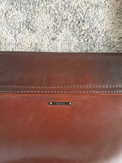 Gucci FW2002 leather shoulder bag